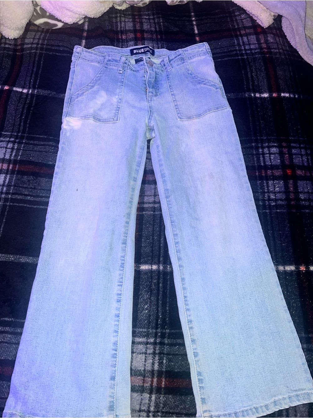 Light Wash Wide-Leg Kid’s Jeans